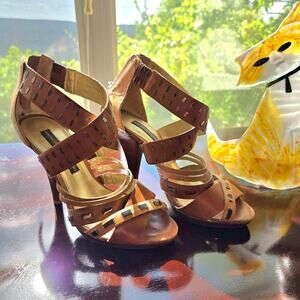 Y2k French Connection leather heels